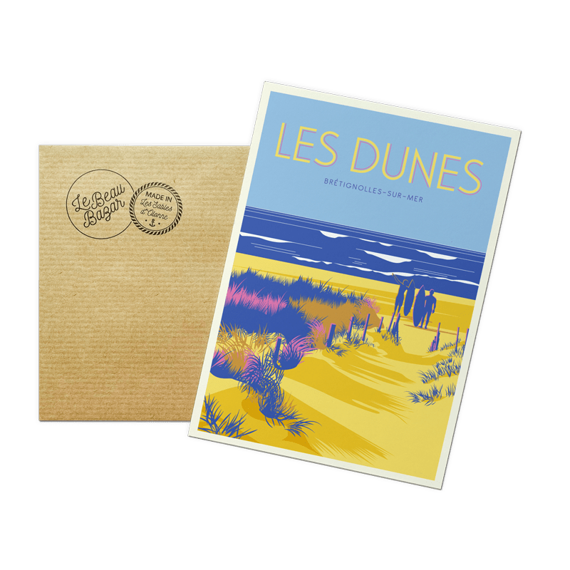 Carte postale BRETIGNOLLES-SUR-MER dunes beau bazar