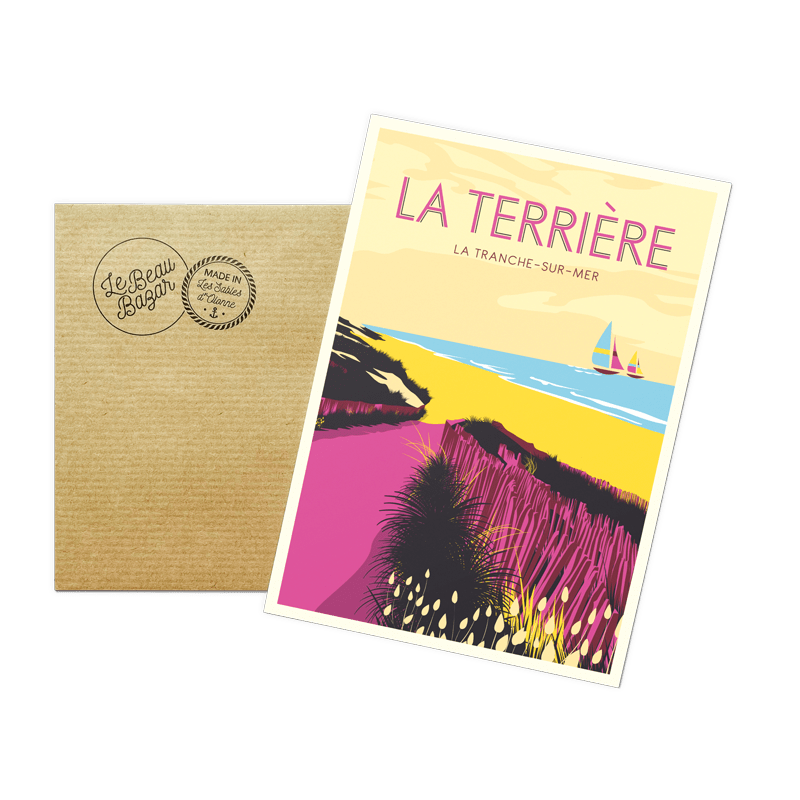 Carte postale LA TRANCHE-SUR-MER Plage Terrière beau bazar