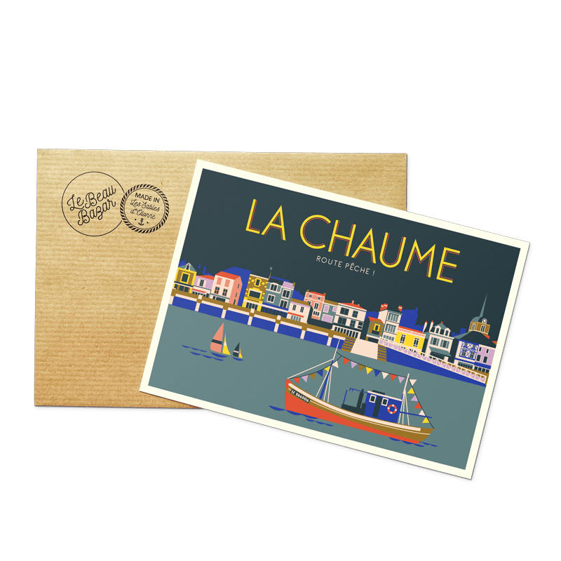 Carte postale LES SABLES D'OLONNE chaume beau bazar