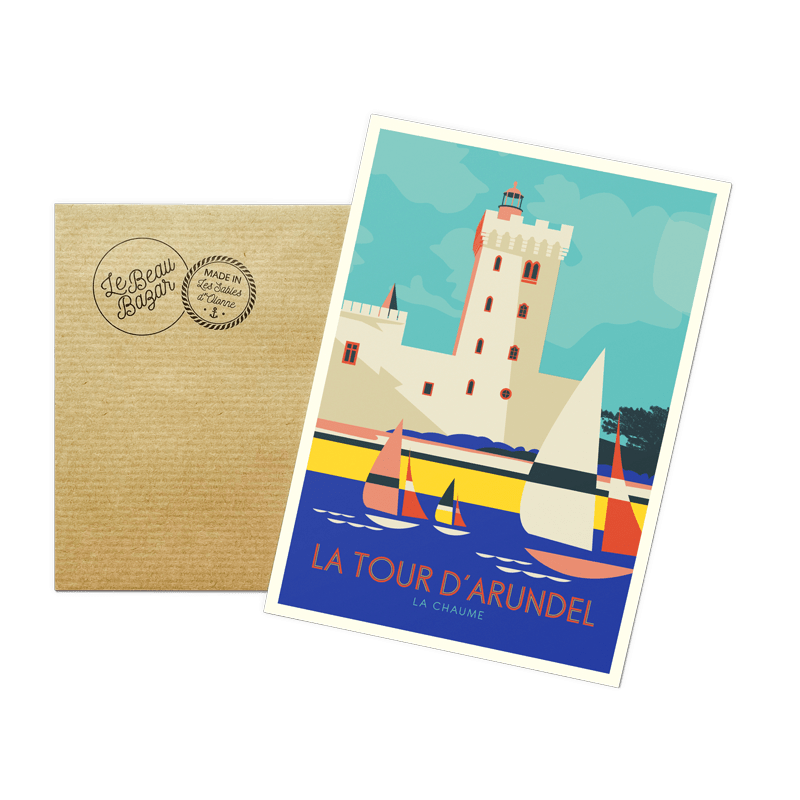 Carte postale LES SABLES D'OLONNE Tour Arundel beau bazar