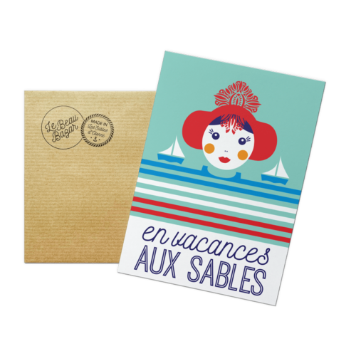 Carte postale LES SABLES D'OLONNE vacances sablaise beau bazar