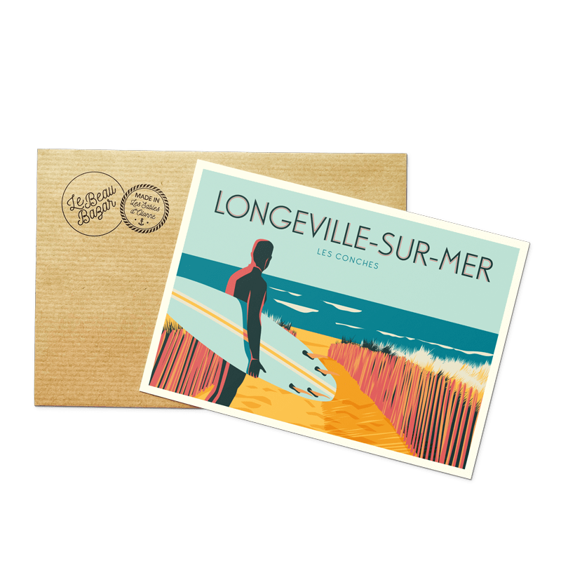 Carte postale LONGEVILLE-SUR-MER conches beau bazar