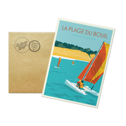Carte postale LONGEVILLE-SUR-MER plage bouil beau bazar