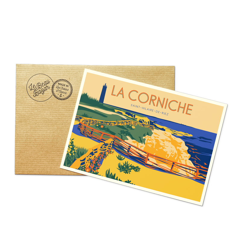 Carte postale SAINT-HILAIRE-DE-RIEZ Corniche beau bazar