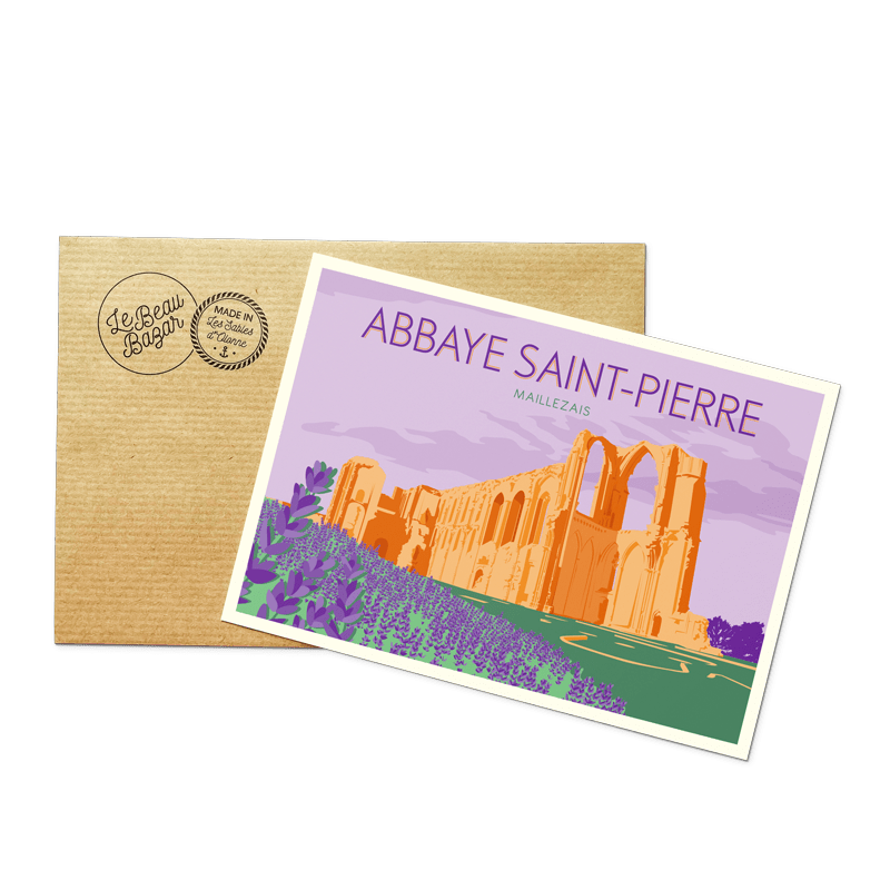 Carte postale VENDÉE Abbaye Maillezais beau bazar