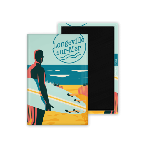Magnet LONGEVILLE-SUR-MER Conches surfeur beau bazar