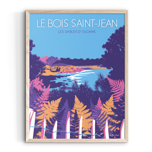 Affiche LES SABLES D'OLONNE Bois Saint Jean beau bazar