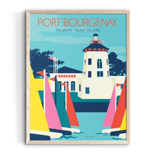 Affiche TALMONT-SAINT-HILAIRE Port Bourgenay beau bazar