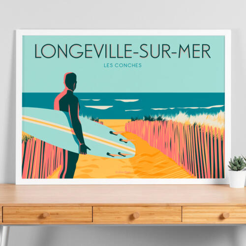 Affiche LONGEVILLE-SUR-MER Les Conches beau bazar