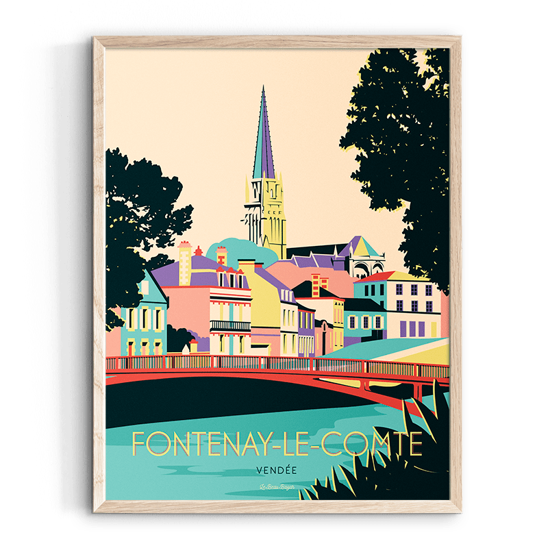 Affiche FONTENAY-LE-COMTE Centre-ville beau bazar