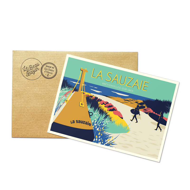 Carte postale BRETIGNOLLES-SUR-MER Sauzaie beau bazar