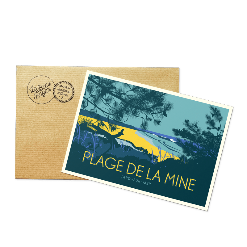 Carte postale JARD-SUR-MER Plage de la Mine beau bazar