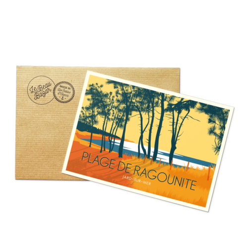 Carte postale JARD-SUR-MER Plage Ragounite beau bazar
