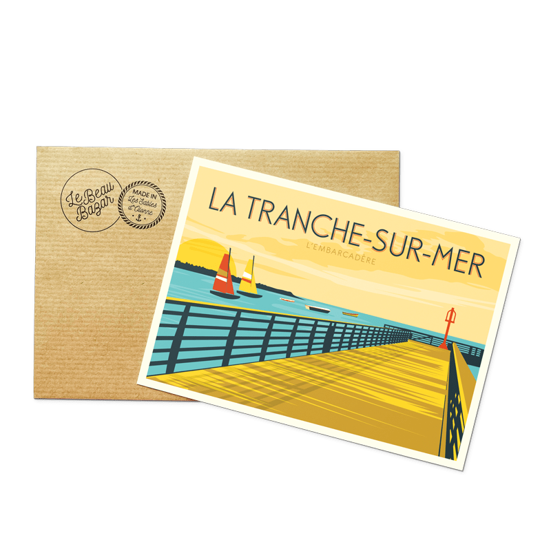 Carte postale LA TRANCHE-SUR-MER embarcadère beau bazar