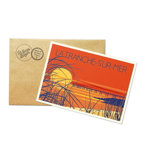 Carte postale LA TRANCHE-SUR-MER Sunset beau bazar