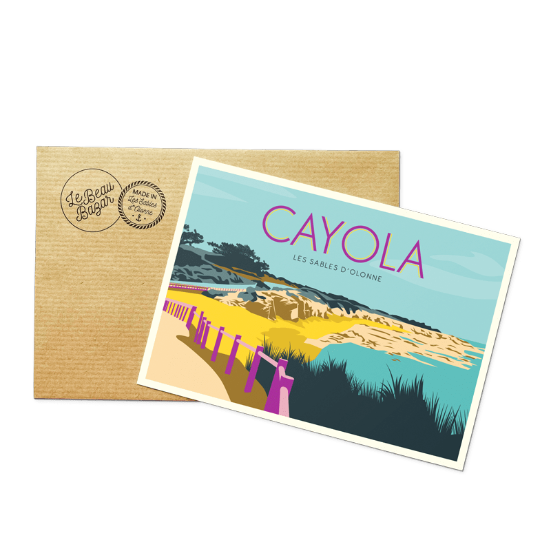 Carte postale LES SABLES D'OLONNE cayola beau bazar