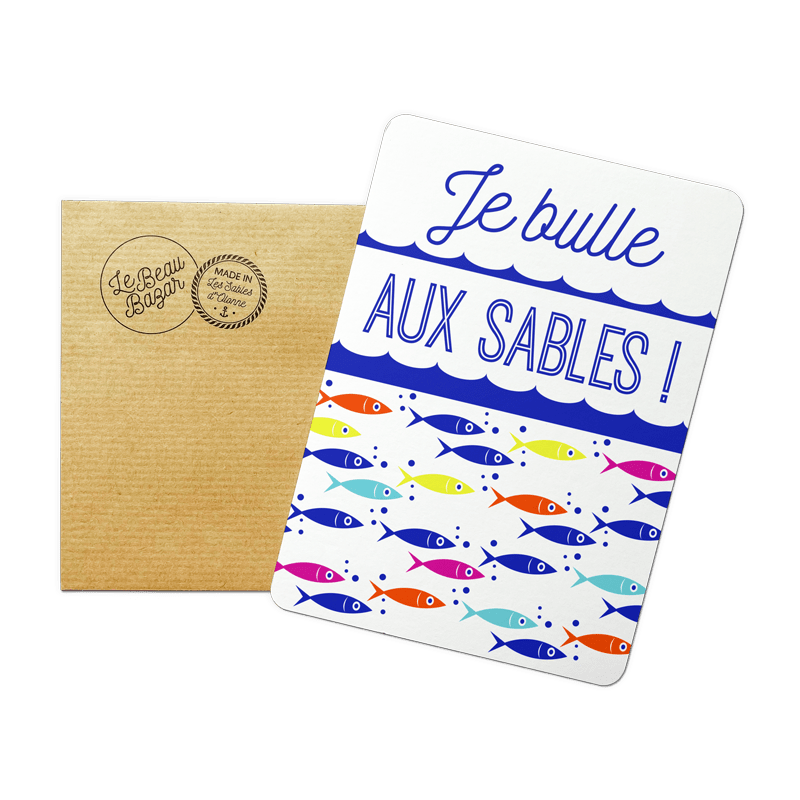 Carte postale LES SABLES D'OLONNE je bulle beau bazar