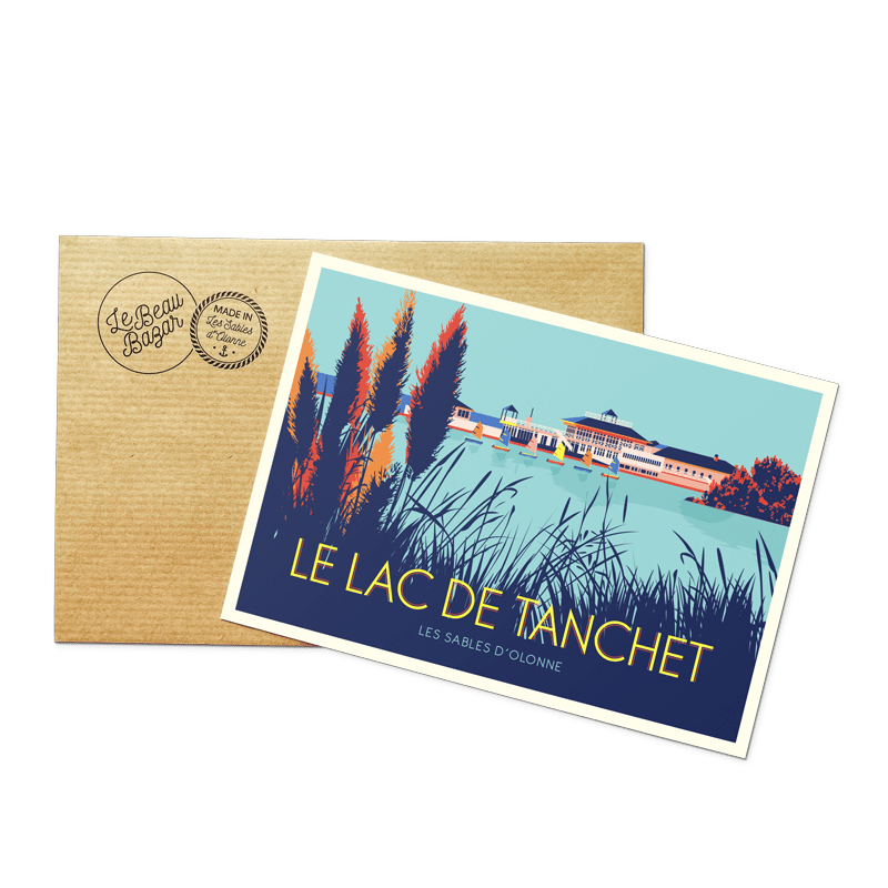 Carte postale LES SABLES D'OLONNE Lac Tanchet beau bazar