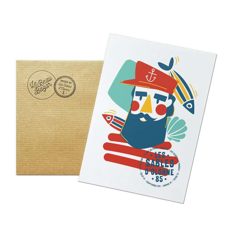Carte postale LES SABLES D'OLONNE Marin LSDO 85 beau bazar