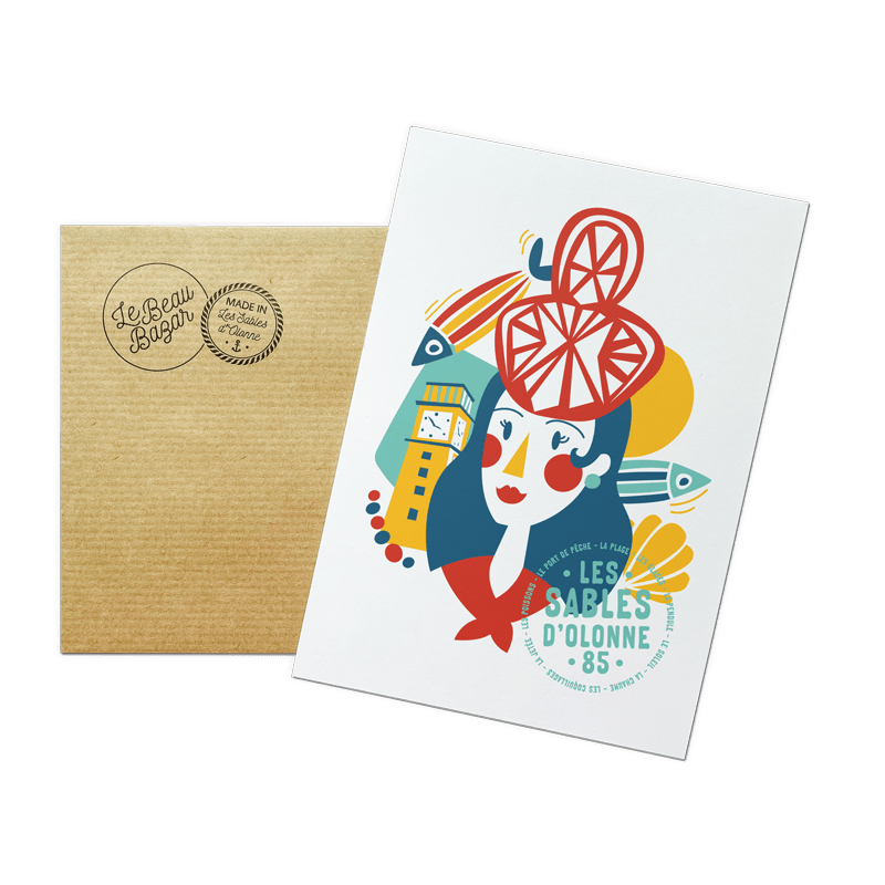 Carte postale LES SABLES D'OLONNE sablaise beau bazar