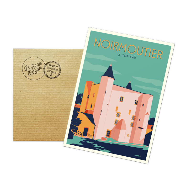 Carte postale NOIRMOUTIER chateau beau bazar