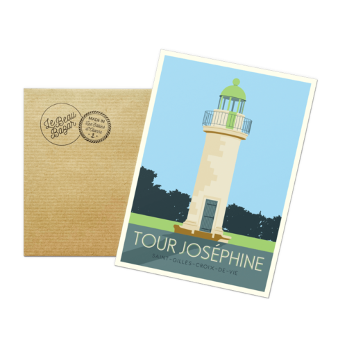Carte postale SAINT-GILLES-CROIX-DE-VIE Tour Josephine beau bazar