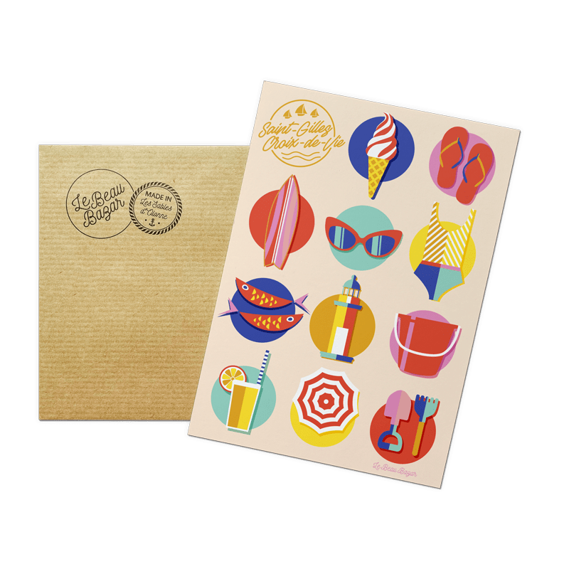 Carte postale SAINT-GILLES-CROIX-DE-VIE beau bazar