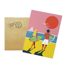 Carte postale Surfeurs