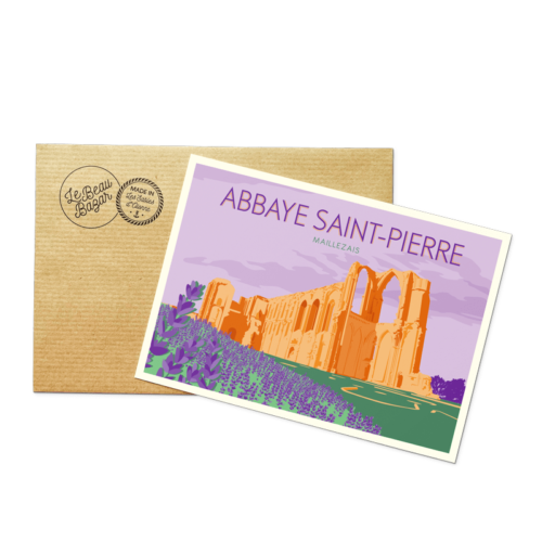Carte postale VENDÉE Abbaye Maillezais beau bazar