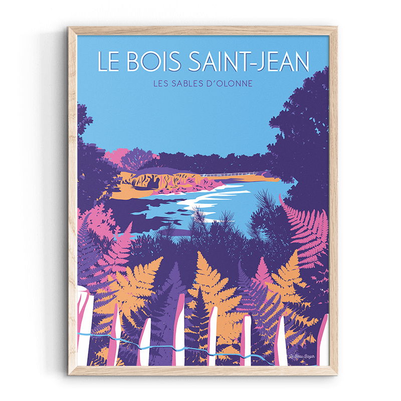 Affiche LES SABLES D'OLONNE Bois Saint Jean beau bazar