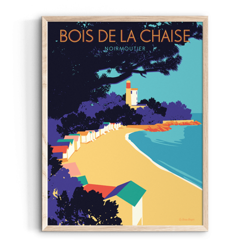 Affiche NOIRMOUTIER Bois de la Chaise beau bazar