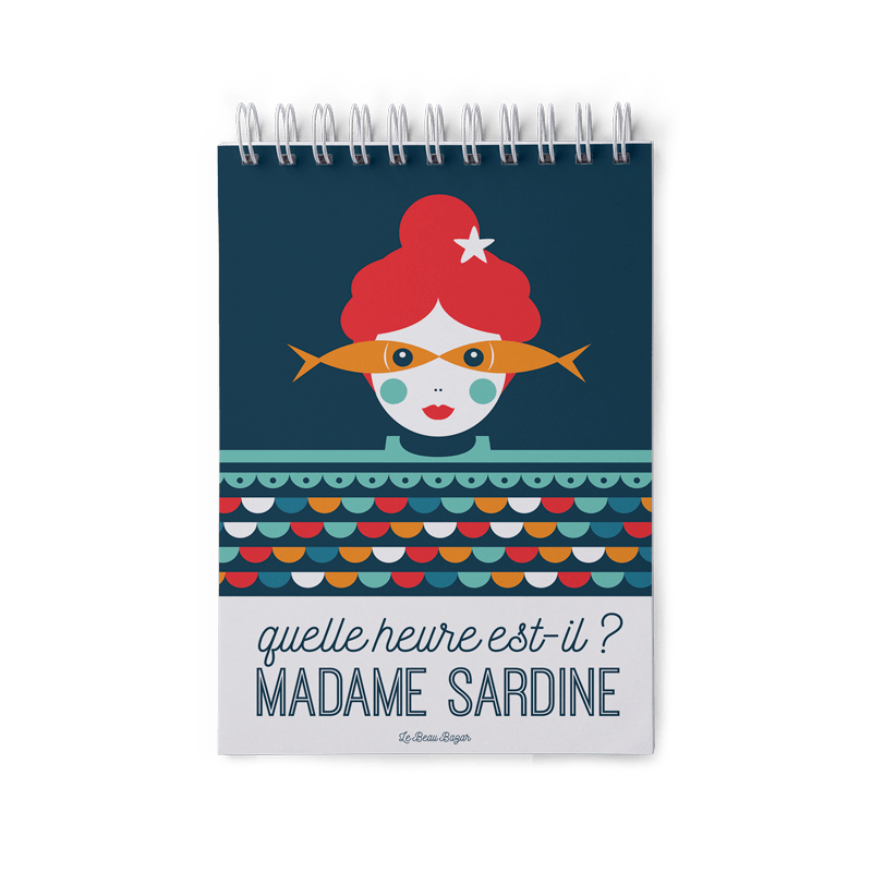carnet madame sardine le beau bazar