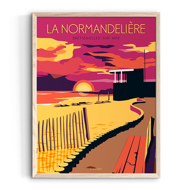 Affiche BRETIGNOLLES-SUR-MER Normandelière Beau Bazar