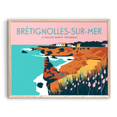 Affiche BRETIGNOLLES-SUR-MER Rocher Sainte Veronique