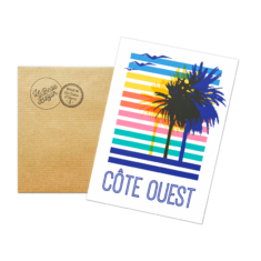 Carte postale Palmiers – Côte Ouest