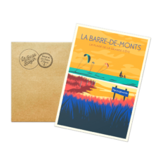 Carte postale LA BARRE-DE-MONTS La plage de la Grande Côte