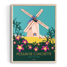 Affiche JARD-SUR-MER Moulin de Conchette