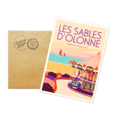 Carte postale LES SABLES D’OLONNE Carrousel Palace 1900