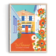 Affiche LES SABLES D’OLONNE Café de la Mairie – La Chaume