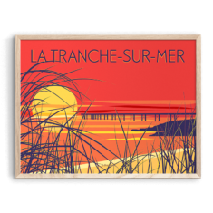 Affiche LA TRANCHE-SUR-MER Sunset