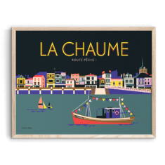 Affiche LES SABLES D’OLONNE Route pêche ! – La Chaume