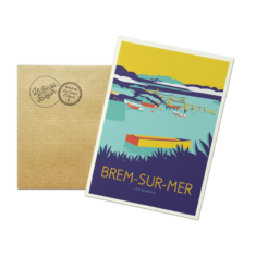 Carte postale BREM-SUR-MER Les marais