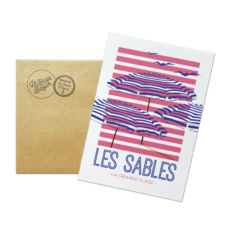 Carte postale LES SABLES D’OLONNE Parasols Grande plage