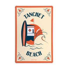 Plaque métal LES SABLES D’OLONNE Tanchet Beach
