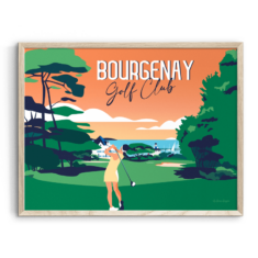 Affiche TALMONT-SAINT-HILAIRE Golf de Bourgenay