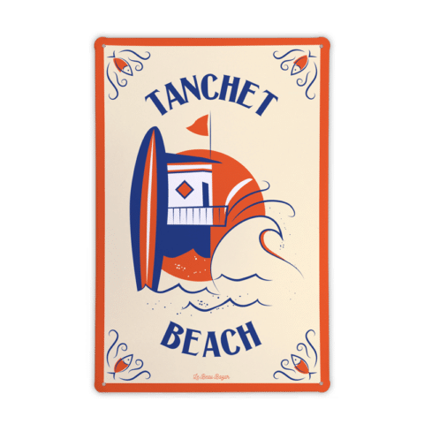 Plaque métal LES SABLES D'OLONNE Tanchet Beach