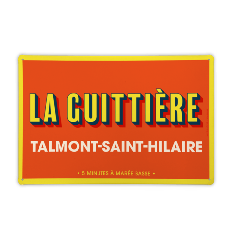 Plaque métal TALMONT-SAINT-HILAIRE La Guittière