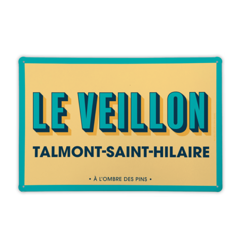 Plaque métal TALMONT-SAINT-HILAIRE Le Veillon