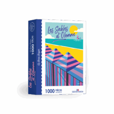 Puzzle LES SABLES D’OLONNE Cabines 1000 pièces