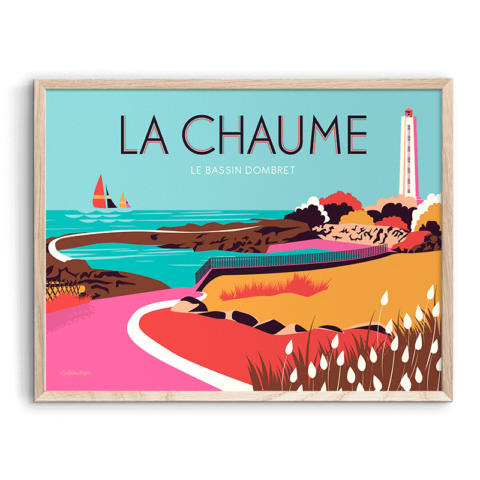 Affiche LES SABLES D'OLONNE Bassin Dombret à La Chaume
